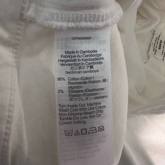 Madewell The Plus Perfect Vintage Wide-Leg Crop Jean 20W Tile White - Picture 6 of 11